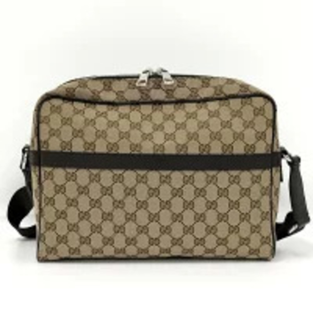 Gucci Brown messenger GG canvas bag